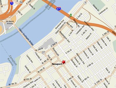 Map of Dickeys Glass area