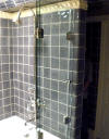 Clear, nickel handle